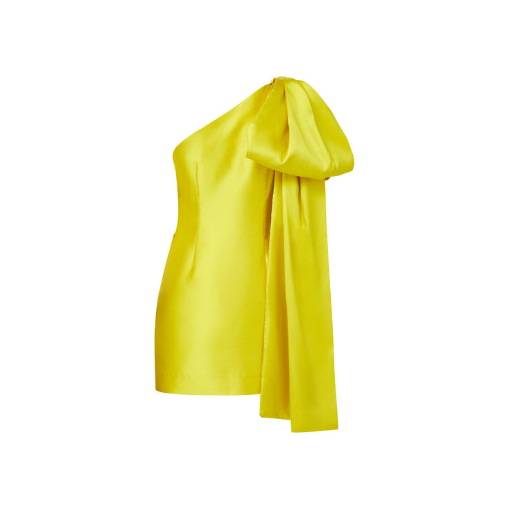 rita dress in chartreuse - made to order