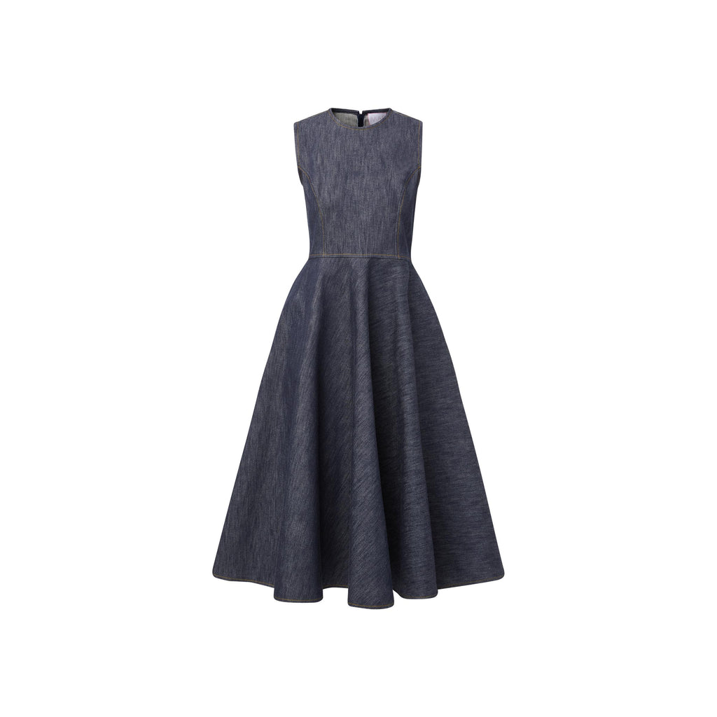 x val veronica dress stretch denim