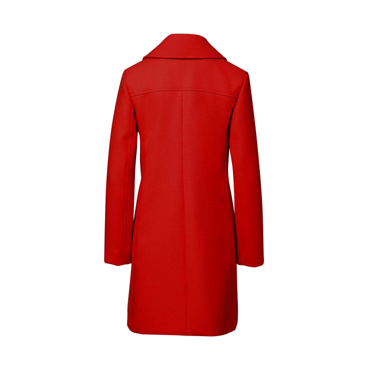 olivia coat in candy red