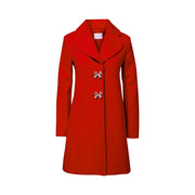 olivia coat in candy red